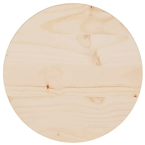 vidaXL Tischplatte Massivholzplatte Holzplatte Ersatztischplatte Holz Platte für Esstisch Couchtisch Gartentisch Ø30x2,5cm Massivholz Kiefer