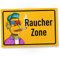 DankeDir! Raucher Zone - 30 x 20 cm Schild - Spruchschild Geburtstagsgeschenk lustiger Spruch Türschild Raucherbereich - Partydeko Deko Party Kollegen Freunde Geschenkidee Geschenk