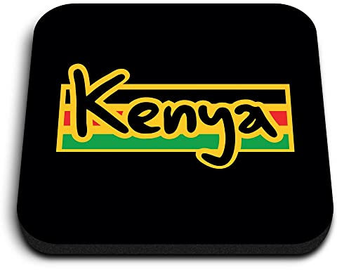 1x Square MDF Magnet 5cm - Kenya Kenyan Flag Africa Travel - Fridge Locker Office Whiteboard Toolbox #56093