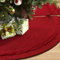 Hommtina Weihnachtsbaumrock, 121,9 cm, weißer Baumrock, Weihnachtsbaumschmuck, Kunstfell, Baumrock für Weihnachten, Urlaub, Zuhause, Party, Dekorationen, Ornamente (rot)