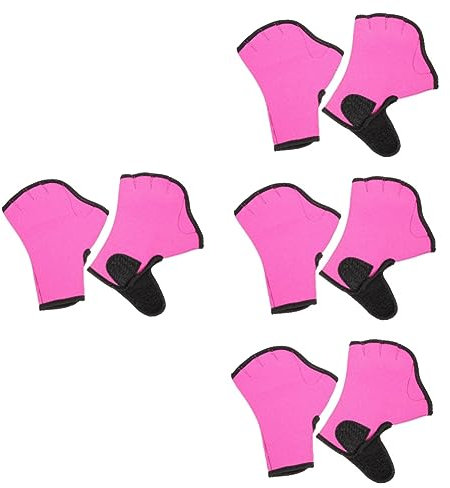 Warmhm 4 Paare Schwimmhandschuhe Turnhandschuhe für Männer Schwimmflossen zum Üben Fitness Handschuhe Trainingshandschuhe für Männer Schwimmpaddel für die Hände Schwimmausrüstung Tauchen
