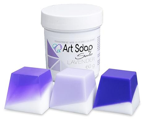 ArtSoap ColorSoap Colorantes para jabones artesanales, Color Lavanda para crear pastillas de jabón DIY, Colorante de jabón listo para usar, dermatológicamente probado