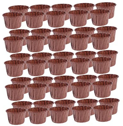 NAMOARLY 100St Dessertschalen aus Alufolie Cupcake-Liner eisdiele the wedding party Packpapier Papierbecher Dessertschalen aus Papier Partyzubehör Tulpe Beschichtung Schimmel Pappbecher