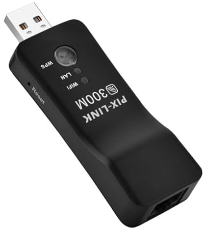 IOIUSKKU Fast Setup Stable Connection USB TV Wi-Fi Dongles Adapter Compact ABS USB Wireless WiFi Smart TV Network Adapter Easy