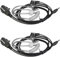 Retevis Walkie Talkie Earpiece 1 pin 2.5mm, Security Headset with Microphone, Covert Air Acoustic Tube Earpiece with PTT Compatible RB648 RT649 RT649P (2pcs)