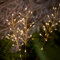 Lights4fun 60cm LED Solar Stableuchten Pampasgras Wegbeleuchtung Metall Kupfer Solarlampen für außen