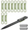 Nearockle 10-Pack Magnetischer Stifthalter, Silikon Verstellbarer Stiftschlaufe für Schreibtisch, Kühlschrank, Whiteboards, Stiftring Büro Schreibtisch Zubehör Marker Organizer （Grün