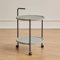 XIAOZHUANGXIONG Beistelltisch Rund, Kleiner Tisch, Couchtisch, Beistelltisch mit Rollen, Wohnzimmertisch, Stauraum für Wohnzimmer, Schlafzimmer, Nachttisch Modern (Color : Gray)