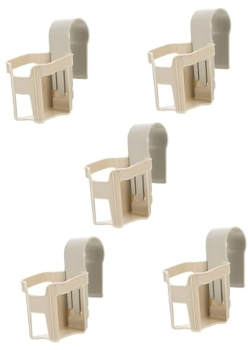 SUPVOX 5pièces Porte-gobelet Plastique pour Piscine Support à Boissons Extérieur Accroche-Bouteille Eau pour Canettes Et Gobelets Couleur Grise