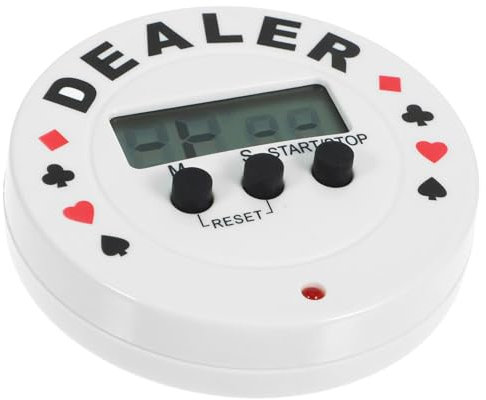 Vaguelly Poker-Timer Shot-Uhr Brettspiele-Timer Countdown Stoppuhr Für Poker Ca-Sino Schachturnier Pokertisch Und Spieleabend-Zubehör
