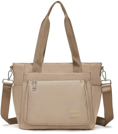 JIANLINST Damen Handtasche Frauen Schultertasche Casual Multifunktionale Umhängetaschen Hobo Taschen für Arbeit Einkaufen Reisen Khaki