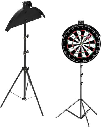 Dartboard Ständer, Profi Stativ Dartboard Ständer, Edelstahl Einstellbare Höhe Halterung, Faltbare Reise Stativ Board Halter, Stabiles Design, Einfach zu Montieren