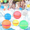 Wasserbomben Magnetisch Selbstschließend,6 Stück Silikon Wiederverwendbare Wasserbomben für Kinder & Erwachsene, Wasserballoons Schnellfüller Outdoor Wasserspielzeug für Pool, Strand & Sommerparty