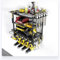 Aptliton Power Tool Storage Wall Mounted Rack, 4 Layer Power Drill Tool Holder for 4 Power Drill Tools, Heavy Duty Tool Shelf with Side Screwdriver Rack and Hooks for Garage, Workshop