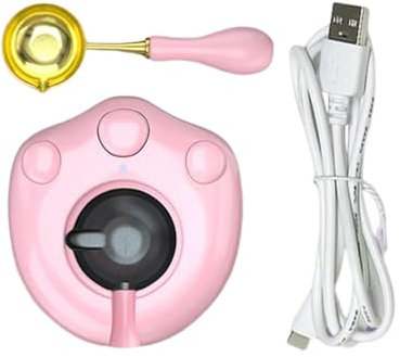 ＡＷＨＡＯ Wax Seal Stamp Melting Device, Electric Wax Warmer for Sealing, Pink