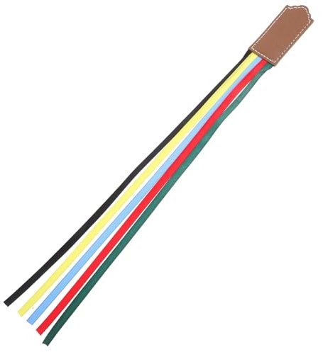 Operitacx Lesezeichen aus PU mit Bunten Bändern und Stilvolles Lesezubehör für Leser Studenten und Schriftsteller Perfektes Verschenken