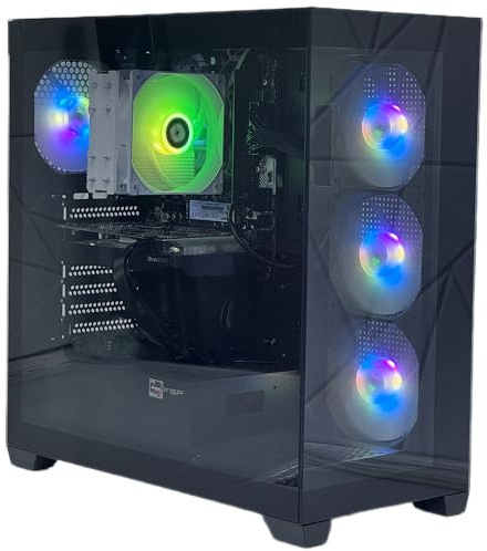 High-Performance Gaming Desktop PC, AMD Ryzen 9 5900X, RTX 5060 8GB, 32GB RAM, 1TB SSD, Windows 11 Pro (AMD Ryzen 7 5700, Black)