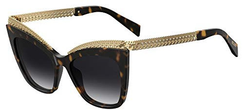 Sonnenbrillen Moschino MOS009/S DARK HAVANA/DARK GREY SHADED Damenbrillen
