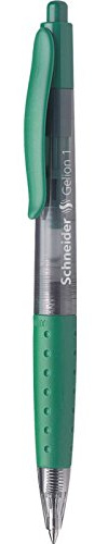 SCHNEIDER Gel-Kugelschreiber Gelion 1 grün 04mm 3er Set