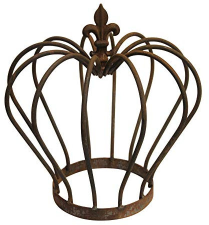 Bornhöft Edelrost Gartenkrone Garten Krone rostige Deko Dekoration Metallkrone rostige Dekokrone Gartendekoration Rostkrone Naturrost