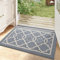 DEXI Door Mat 80 x 120 cm, Doormat Indoor Dirt Trapper Non-slip, Machine Washable Entrance Rug, Super Absorbent Inside Floor Doormats, Light Grey