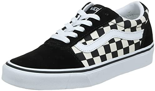 Vans Ward, Sneaker Donna, Checkerboard Black White, 39 EU