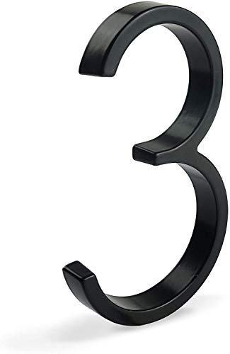 Vegastore Numero Civico, Ferro fai da te Targhe numeri civici con viti di montaggio (3)