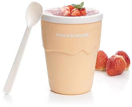 InnovaGoods Vaso para Hacer Helados y Granizados con Recetas Frulsh, Materiales Varios, Multicolor