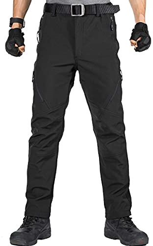FREE SOLDIER Herren Winter wasserdichte Skihose Jagd Outdoor Hose Winddichte Thermohose Winterhose Softshellhose zum Klettern und Wandern