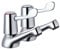 2Pcs Bathroom Taps Lever - 1/2 Basin Taps Bathtub Set with Metal Knobs Pillar Polished Chrome Plated - Traditional Design Twin Pair Hot Cold Water Mixer Sink with Ceramic Disc for Bathroom, Kitchen
