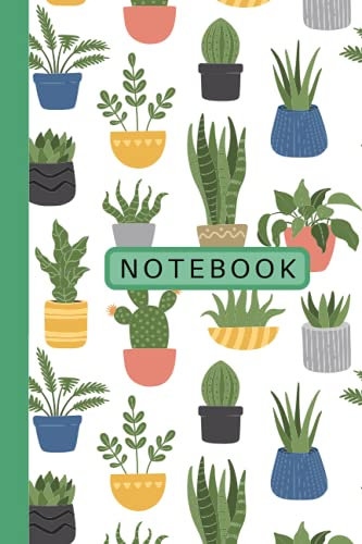 House Plant Notebook: A5 plant journal for all your plant notes, ideas and inspiration. Includes 100 sheets of both lined and blank pages