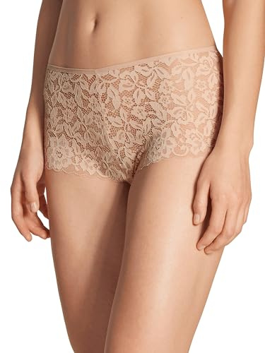 CALIDA Natural Comfort Lace Panty Damen, Regular Cut, mit elastischer Spitze Rose Teint 32-34