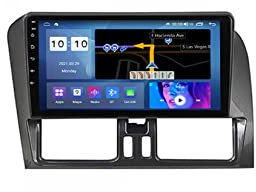 Double Din Car Stereo 9 Inch HD Touch Screen Bluetooth Car For Volvo XC60 2008-2017 Plug And Play Android 10 Bluetooth Car Stereo Support FM/Subwoofer/Mirror Link/Reverse Camera