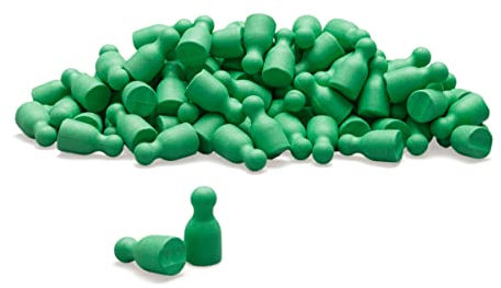 Wissner aktiv lernen – Satz aus 100 Spielfiguren/Halmakegeln in grün 24 x 12 mm - RE-Wood
