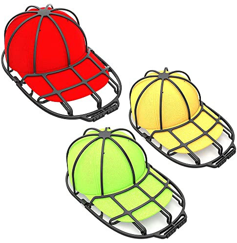 3 Piezas Cap Washer, Soporte Para Gorras, Jaula De Protección Gorras, Lavar Gorras De Béisbol, Para Gorras De Niños y Adultos