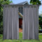 SK Studio Outdoor Vorhang Wasserdicht Terrasse Vorhänge mit Abnehmbaren Schlaufen Sonnenschutz Sichtschutz für Balkon Terrasse Garten Pavillon Strandhaus, 1 Stück Dunkelgrau, 132x241cm