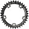 MSRECK 110 BCD schmales breites Kettenblatt 36T 38T 40T 42T 44T 46T 48T 50T 52T für 7 bis 12 Gang Rennrad (schwarz, rund, 38T)