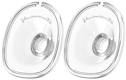 Milchpumpe Ersatzteile Flansch Schild 24mm Zubehör Teile Tragbar Kompatibel mit MOMMED Mumgaru Bioby S18 S21, 2-Stücke