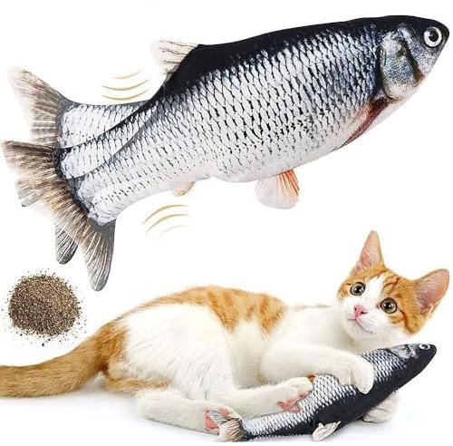 Speedy Panther Giocattoli per gatti con erba gatta, giocattolo per gatti con pesce floscio, giocattolo per cani con erba gatta per gattini