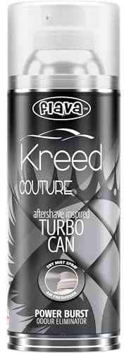 Kreed Couture Turbo Car Air Freshener Spray – Powerful, Strong & Long Lasting Odour Eliminating Fresh Uplifting Scent – Interior Freshener & Essential Car Accessories for Men and Women – 400ml, 1 Pack
