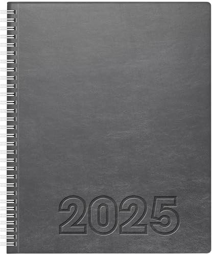 BRUNNEN Buchkalender Mod. Manager Wt 7 weektimer 2025 | 210×260 mm, Kunstleder, grau