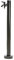 Schwarz Wassersäule Garten Wasserzapfsäule Edelstahl Frostsicherer Außenwasserhahn Wasserzapfstelle Auslaufhahn Wasserentnahmestelle(Color:Round column with faucet,Size:95cm)