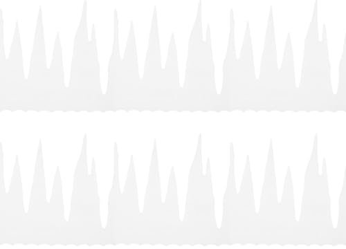 RmKbe 2 Stück Eiszapfen Bordüren hängende Weihnachtsdekorationen künstliche künstliche Schnee-Eiszapfen Girlande Weihnachten Eiszapfen Indoor Fake Schnee Fransen für Kamin Fenster Tür