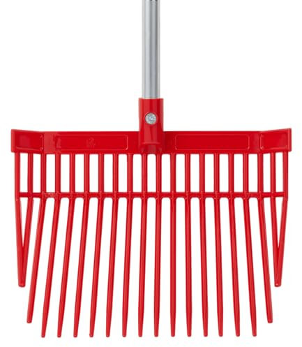 Red Gorilla Replacement Bedding Fork Head Only in Red for PC Bedding Fork Spare Part Durable Polycarbonate 20 Strong Tines for Stable Horses Manure and Bedding Lightweight