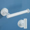 YUET Porta Carta Igienica Acciaio Inox 304 e Ganci, Portarotolo Carta Igienica Montaggio a Viti, Accessori da Bagno e Toilette, Cucina (Bianco)