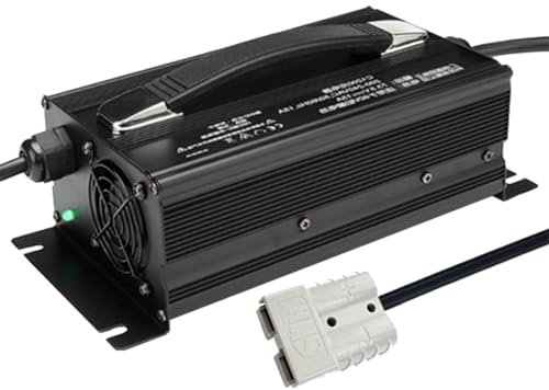 HYDTGZ 1200 W Blei Säure Batterieladegerät 24 V 30 A 36 V 25 A 48 V 20 A 60 V 15 A Gabelstapler Batterieladegeräte mit 50 A Anderson für Golfwagen, Palettenwagen, Gabelstapler, Schrubber,24v 30a