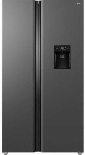 TCL RP503SSE1 American Style Total No-Frost Fridge Freezer - Quartz Gray