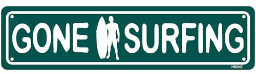 Gone Surfing Schild Surf Wanddekoration Home Beach Indoor Outdoor