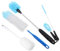 NULYLU Bottle Brush Replacement 4 Pack Soft Bristle Brush for Bottles Extendable Handle
