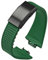 HGNOF Fluoro-Gummi-Armband für Tissot PRX Serie Super Player, 35 mm, 40 mm, Damen und Herren, FKM, Schnellverschluss, Faltschnalle, Uhrenarmband, 11 mm, 12 mm (Grün 02, 11 mm), 11 mm, Achat